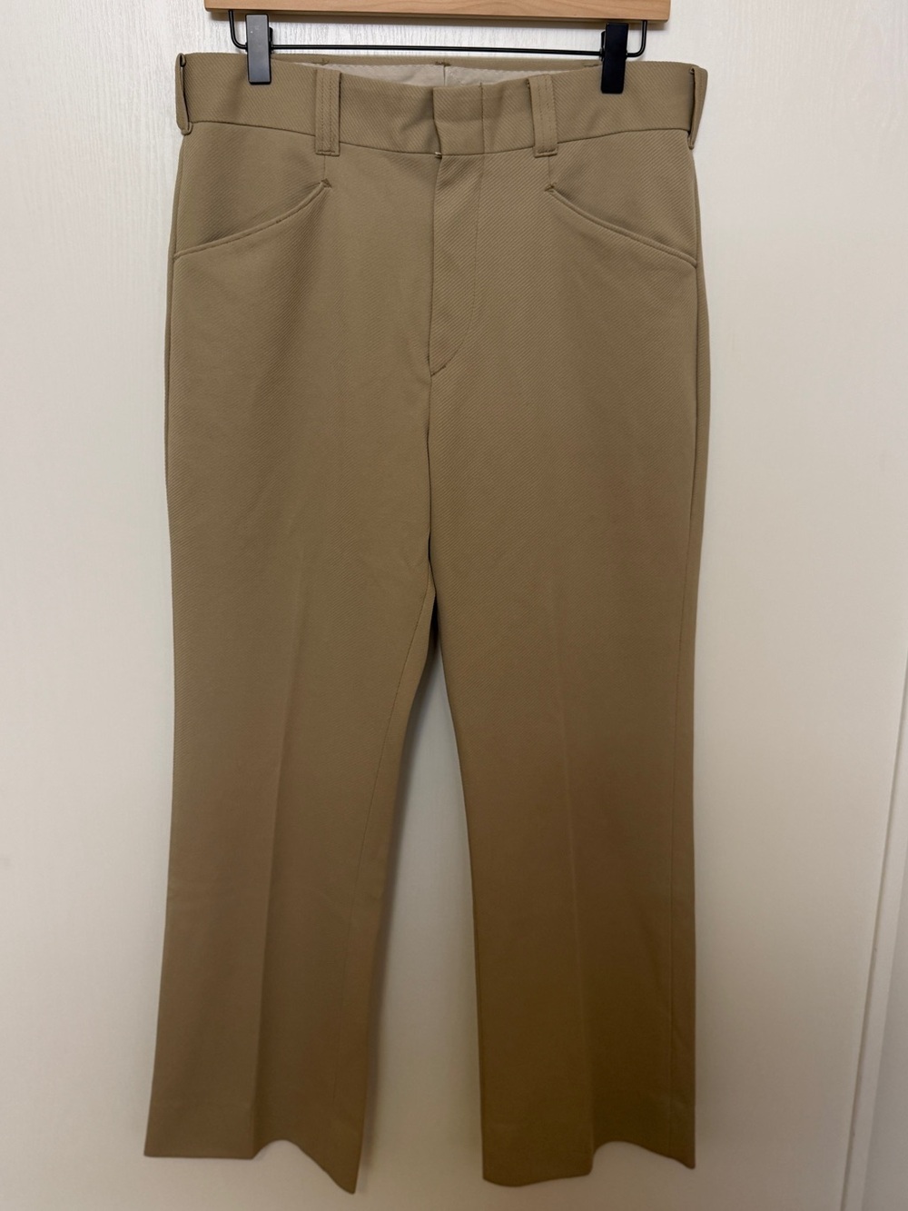 Montgomery Ward Men's Khaki Dress Pants Classic Straight Fit